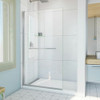 DreamLine SD-374072Q-04 The DreamLine Aqua-Q Swing is a frameless shower screen with a continuous pivot. The design offers a clean and elegant look to complement your open-space decor. Paired with a convenient towel bar, the integrated self-centering