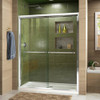 DreamLine SHDR-1260728-01 The DreamLine Duet sliding bypass shower or tub door has a sleek, elegant design that will complement both classic and modern bathroom decors. The Duet features semi-frameless glass and smooth gliding rollers for a touch of