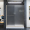 DreamLine SHDR-0960720-04-FR The DreamLine Infinity-Z sliding shower or tub door offers classic style with a modern touch. The Infinity-Z will transform your bathroom with a beautiful balance of functionality, elegance and sophistication. A variety