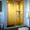 DreamLine SHDR-1954724-04 The DreamLine Mirage-Z frameless sliding shower or tub door is the epitome of elegance with a modern flair. The remarkably innovative headerless design creates an unobstructed and open view for your shower. The Mirage-Z