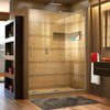 DreamLine SHDR-1948723R-04 The DreamLine Mirage-X frameless sliding shower or tub door is the epitome of simple elegance with a modern flair. The remarkably innovative headerless design creates an unobstructed and open view for your shower. The