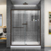DreamLine SHDR-0960720-06 The DreamLine Infinity-Z sliding shower or tub door offers classic style with a modern touch. The Infinity-Z will transform your bathroom with a beautiful balance of functionality, elegance and sophistication. A variety of