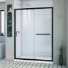 DreamLine SHDR-0954720-09 The DreamLine Infinity-Z sliding shower or tub door offers classic style with a modern touch. The Infinity-Z will transform your bathroom with a beautiful balance of functionality, elegance and sophistication. A variety of