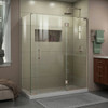 DreamLine E3290634R-04 The DreamLine Unidoor-X is a frameless shower door, tub door or enclosure that features a luxurious modern design, complementing the architectural details, tile patterns and the composition of your bath space. Unidoor-X