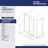DreamLine Unidoor-X E3261430L-09 Frameless Shower Door Enclosure