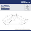 DreamLine SlimLine DLT-2042420 Acrylic Shower Base with SlipGrip Floor