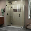 DreamLine E3300634L-09 The DreamLine Unidoor-X is a frameless shower door, tub door or enclosure that features a luxurious modern design, complementing the architectural details, tile patterns and the composition of your bath space. Unidoor-X