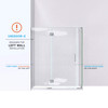 DreamLine Unidoor-X E32806530L-04 Frameless Shower Door Enclosure