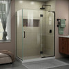 DreamLine E32334R-09 The DreamLine Unidoor-X is a frameless shower door, tub door or enclosure that features a luxurious modern design, complementing the architectural details, tile patterns and the composition of your bath space. Unidoor-X showcases