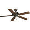 Progress Lighting 94252177 P2521-77 52-Inch Signature 5-Blade Fan with 153 X 18 Reversible Motor, Forged Bronze