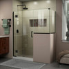 DreamLine E129243430-09 The DreamLine Unidoor-X is a frameless shower door, tub door or enclosure that features a luxurious modern design, complementing the architectural details, tile patterns and the composition of your bath space. Unidoor-X