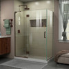 DreamLine E32334L-06 The DreamLine Unidoor-X is a frameless shower door, tub door or enclosure that features a luxurious modern design, complementing the architectural details, tile patterns and the composition of your bath space. Unidoor-X showcases