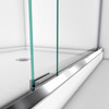 DreamLine DL-6942R-04CL CHARISMA Frameless Bypass Shower Door with SlimLine Base Kit