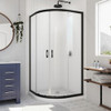 DreamLine DL-6702-09FR The DreamLine Prime sliding shower enclosure and base kit adds style and bold design to your shower space. The neo round sliding style of the Prime enclosure can fit into virtually any corner, making it perfect for smaller to