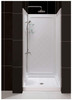 DreamLine DL-6527-01 Aqua Fold Pivot Shower Door Kit with SlimLine Base and Q-Wall Backwall