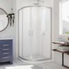 DreamLine DL-6701-04FR The DreamLine Prime sliding shower enclosure and base kit adds style and bold design to your shower space. The neo round sliding style of the Prime enclosure can fit into virtually any corner, making it perfect for smaller to