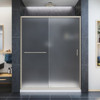 DreamLine DL-6971C-04FR The DreamLine Infinity-Z sliding shower or tub door offers classic style with a modern touch. The Infinity-Z will transform your bathroom with a beautiful balance of functionality, elegance and sophistication. A variety of