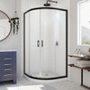 DreamLine DL-6701-09FR The DreamLine Prime sliding shower enclosure and base kit adds style and bold design to your shower space. The neo round sliding style of the Prime enclosure can fit into virtually any corner, making it perfect for smaller to