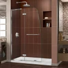 DreamLine DL-6523C-01CL The DreamLine Aqua Ultra is frameless shower or tub screen with European appeal and modern architectural design. With a stunning curved silhouette that creates an open, inviting feel, the Aqua Ultra will transform your