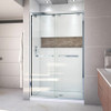 DreamLine DL-7008C-01 The DreamLine Encore bypass sliding shower or tub door has a modern frameless look to make your shower the focal point of the bathroom. Encores elegant bypass design provides smooth and quiet sliding operation, with the added