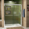 DreamLine DL-6951R-01CL The DreamLine Duet sliding bypass shower or tub door has a sleek, elegant design that will complement both classic and modern bathroom decors. The Duet features semi-frameless glass and smooth gliding rollers for a touch of