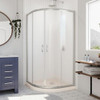 DreamLine DL-6702-22-04FR The DreamLine Prime sliding shower enclosure and base kit adds style and bold design to your shower space. The neo round sliding style of the Prime enclosure can fit into virtually any corner, making it perfect for smaller