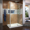 DreamLine DL-6719R-04CL The DreamLine Flex pivot shower enclosure and SlimLine base kit offers modern appeal at a budget friendly price point. The versatile Flex model combines cutting-edge pivot hardware, simple installation and dependable