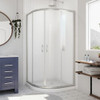 DreamLine DL-6703-04FR The DreamLine Prime sliding shower enclosure and base kit adds style and bold design to your shower space. The neo round sliding style of the Prime enclosure can fit into virtually any corner, making it perfect for smaller to