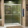 DreamLine DL-6952R-04CL The DreamLine Duet sliding bypass shower or tub door has a sleek, elegant design that will complement both classic and modern bathroom decors. The Duet features semi-frameless glass and smooth gliding rollers for a touch of