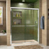 DreamLine DL-6952R-22-01 The DreamLine Duet sliding bypass shower or tub door has a sleek, elegant design that will complement both classic and modern bathroom decors. The Duet features semi-frameless glass and smooth gliding rollers for a touch of