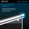 DreamLine DL-6941L-04CL CHARISMA Frameless Bypass Shower Door & SlimLine Base Kit