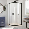 DreamLine DL-6702-22-09 The DreamLine Prime sliding shower enclosure and base kit adds style and bold design to your shower space. The neo round sliding style of the Prime enclosure can fit into virtually any corner, making it perfect for smaller to