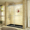 DreamLine DL-6943L-88-01 This DreamLine shower kit offers the perfect solution for a bathroom remodel or tub-to-shower conversion project with a CHARISMA frameless bypass shower door and a coordinating SlimLine shower base. The CHARISMA has a no wall