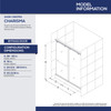 DreamLine DL-6943L-88-01 CHARISMA Frameless Bypass Shower Door & SlimLine Base Kit