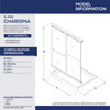 DreamLine DL-6941L-22-01 CHARISMA Frameless Bypass Shower Door & SlimLine Base Kit