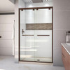 DreamLine DL-7008C-22-06 The DreamLine Encore bypass sliding shower or tub door has a modern frameless look to make your shower the focal point of the bathroom. Encores elegant bypass design provides smooth and quiet sliding operation, with the added
