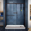 DreamLine DL-6970R-06CL The DreamLine Infinity-Z sliding shower or tub door offers classic style with a modern touch. The Infinity-Z will transform your bathroom with a beautiful balance of functionality, elegance and sophistication. A variety of