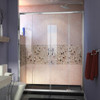 DreamLine DL-6961R-88-01 The DreamLine Visions shower or tub door offers breathtaking style for your shower area. Visions features a unique design with two stationary glass panels and two sliding glass panels that open to create an ample center point