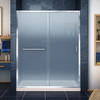 DreamLine DL-6973C-22-01F The DreamLine Infinity-Z sliding shower or tub door offers classic style with a modern touch. The Infinity-Z will transform your bathroom with a beautiful balance of functionality, elegance and sophistication. A variety of