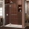 DreamLine DL-6523L-22-01 The DreamLine Aqua Ultra is frameless shower or tub screen with European appeal and modern architectural design. With a stunning curved silhouette that creates an open, inviting feel, the Aqua Ultra will transform your