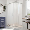 DreamLine DL-6701-22-04FR The DreamLine Prime sliding shower enclosure and base kit adds style and bold design to your shower space. The neo round sliding style of the Prime enclosure can fit into virtually any corner, making it perfect for smaller