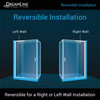 DreamLine Flex DL-6719R-88-01 Pivot Shower Enclosure with SlimLine Base Kit