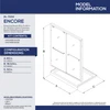 DreamLine DL-7004C-09 Encore Bypass Sliding Shower Door Frameless Modern Design