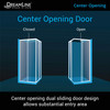 DreamLine DL-6709-04 Cornerview Sliding Shower Enclosure, Corner Installation, Center Opening
