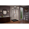 DreamLine DL-6709-88-04 Cornerview Sliding Shower Enclosure with Corner Installation