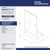 DreamLine Infinity-Z DL-6972C-04FR Sliding Shower/Tub Door