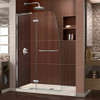 DreamLine DL-6522C-22-01 The DreamLine Aqua Ultra is frameless shower or tub screen with European appeal and modern architectural design. With a stunning curved silhouette that creates an open, inviting feel, the Aqua Ultra will transform your