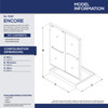 DreamLine Encore DL-7007C-22-04 Frameless Bypass Sliding Shower Door