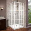 DreamLine DL-6789-00 The DreamLine French Corner sliding shower enclosure is a perfect complement to a modern industrial bathroom style with a European vibe. The French Corner is designed for a corner installation providing an effective solution to