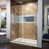 DreamLine DL-6225L-22-04 The DreamLine Flex pivot shower door and SlimLine base kit offers modern appeal at a budget friendly price point. The versatile Flex model combines cutting-edge pivot hardware, simple installation and dependable performance.